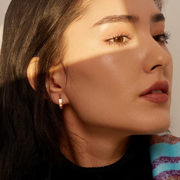 Fashion Stainless Steel Square Geometric Hoop Earrings - Picture 7 of 8